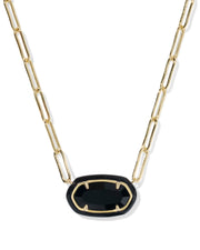 KS Elisa Enamel Frame Paperclip Necklace
