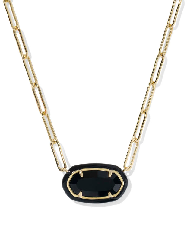 KS Elisa Enamel Frame Paperclip Necklace