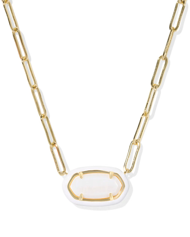 KS Elisa Enamel Frame Paperclip Necklace