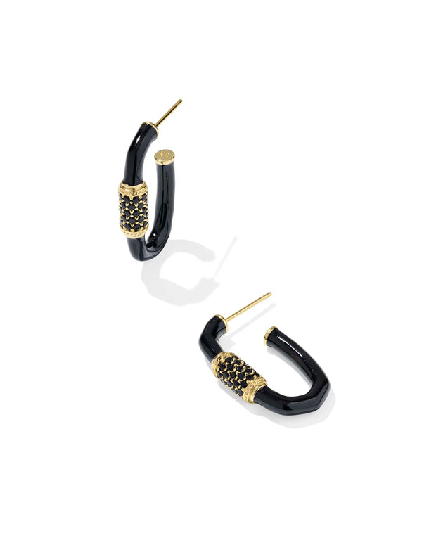 KS Emery Enamel Hoop Earrings