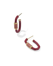 KS Emery Enamel Hoop Earrings