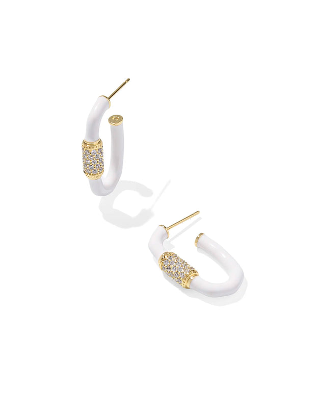 KS Emery Enamel Hoop Earrings