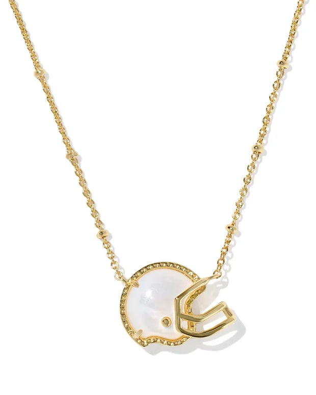KS Football Helmet Short Pendant Necklace