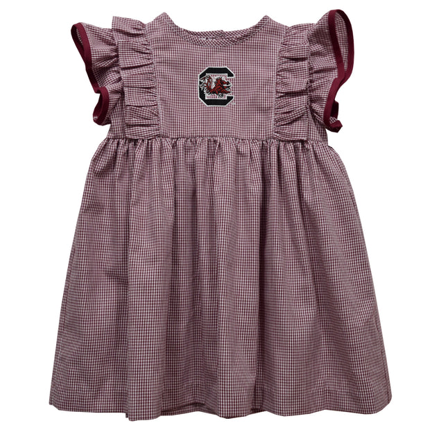 VI Ruffle Dress Gamecock Embroider