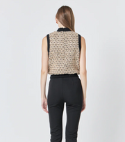 ELR Sequin Tweed Vest