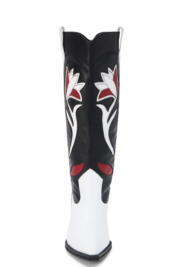 MT Black Multi Colored Tall Boots