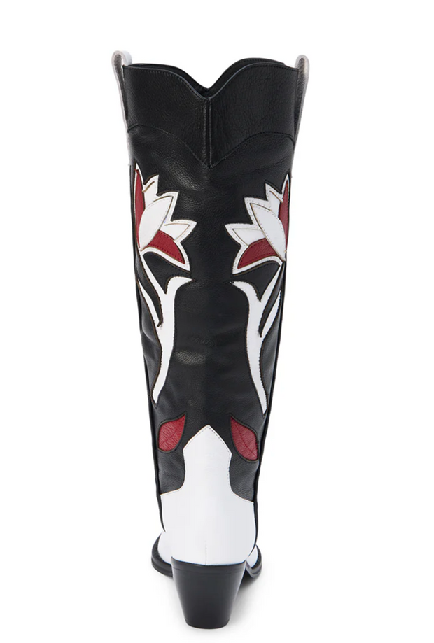MT Black Multi Colored Tall Boots