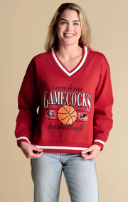 SE Carolina Courtside V-Neck Pullover