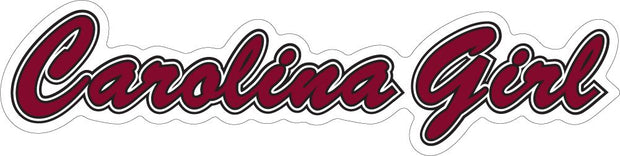 SDS 10" Script Carolina Girl - Garnet