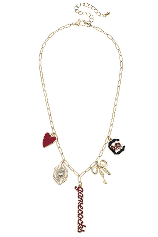 CV South Carolina Paperclip Charm Necklace