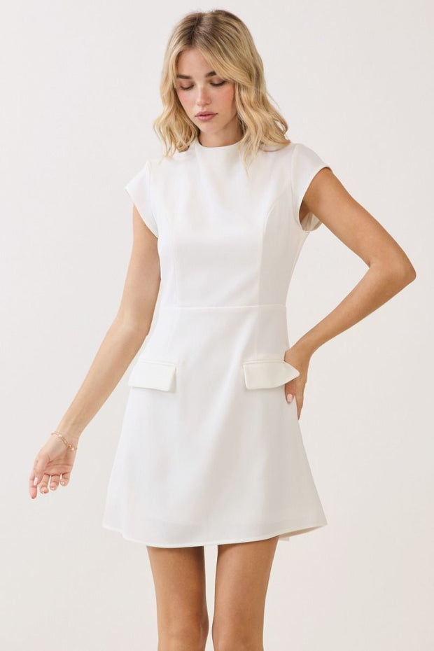 TC Sleek Mock Neck Mini Dress – Miss Cocky