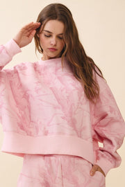 TC Knit Pink Camo Sweatshirt