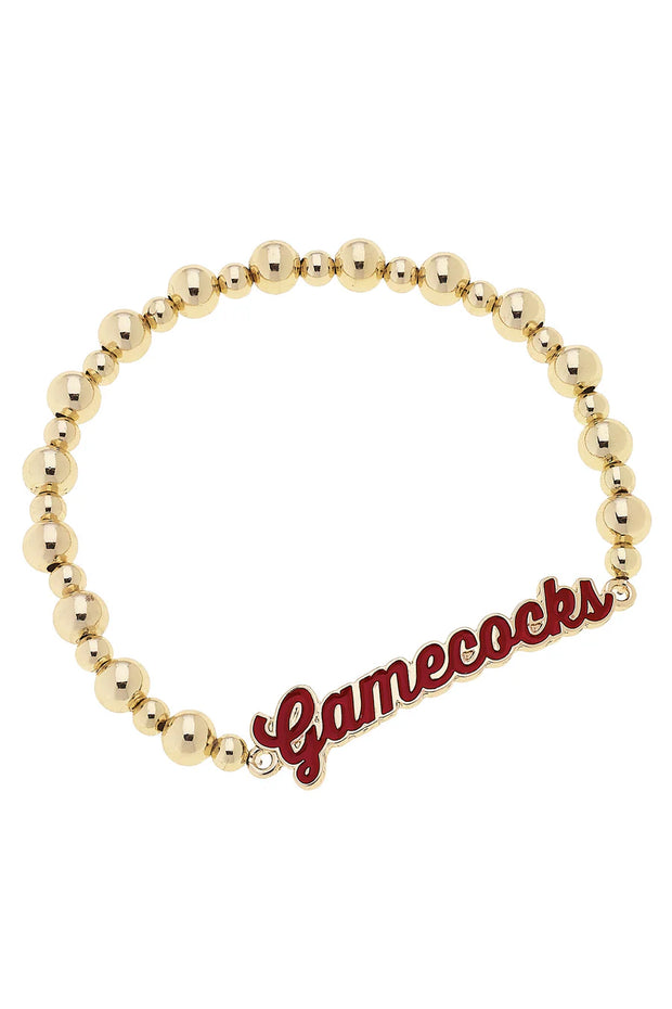CV Script Gamecocks Beaded Bracelet