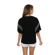 GC SS Rhinestone Fringe T-Shirt