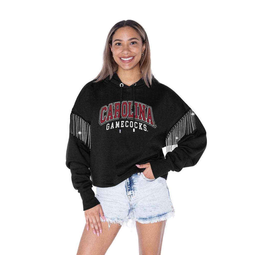 GC Rhinestone Fringe Hoodie – Miss Cocky