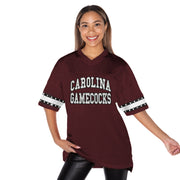 GC Oversized Rhinestone Garnet Jersey