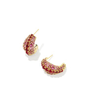 KS Krista Hoop Earrings - Red Mix