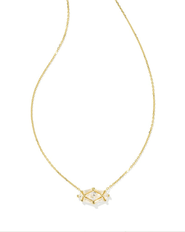 KS Lindy Rae Elisa Gold Short Pendant Necklace