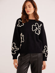 MKP Floral Knit Sweater