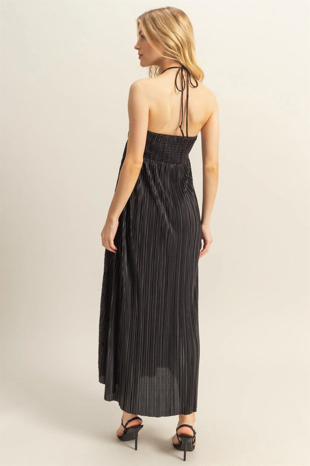 halter neck plisse dress HY Maxi – Miss Cocky Mini dress