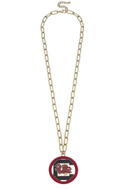 CV Block C Medallion 32" Necklace
