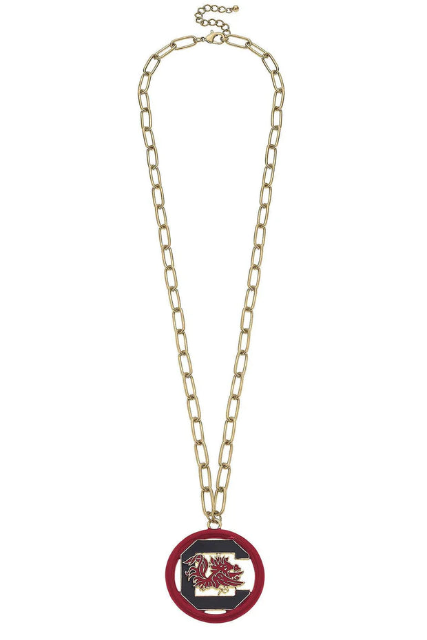 CV Block C Medallion 32" Necklace
