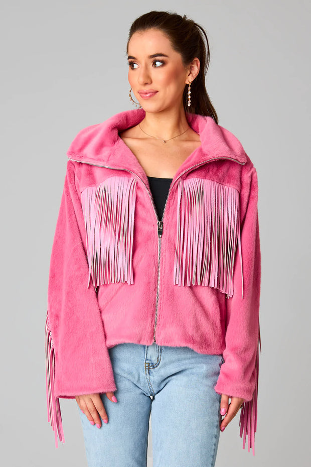BL Skylar Hot Pink Coat