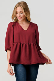PI Delaney Puff Slv Top